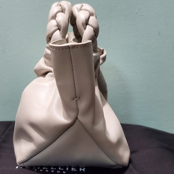 NEW DEMELLIER Mini Los Angeles Off White Smooth Leather Braid Tote Crossbody Bag - Picture 8 of 14